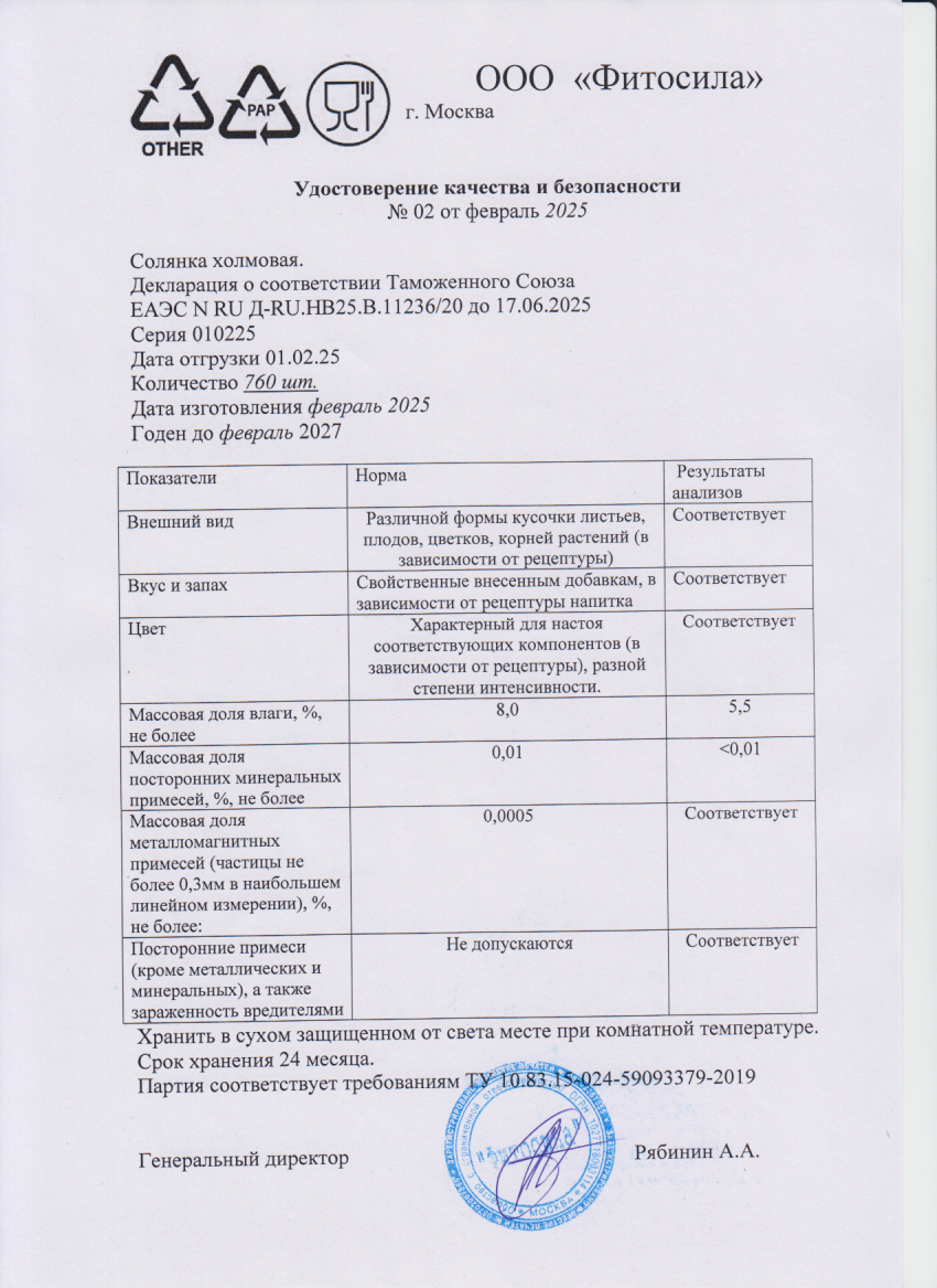 Паспорт №010225